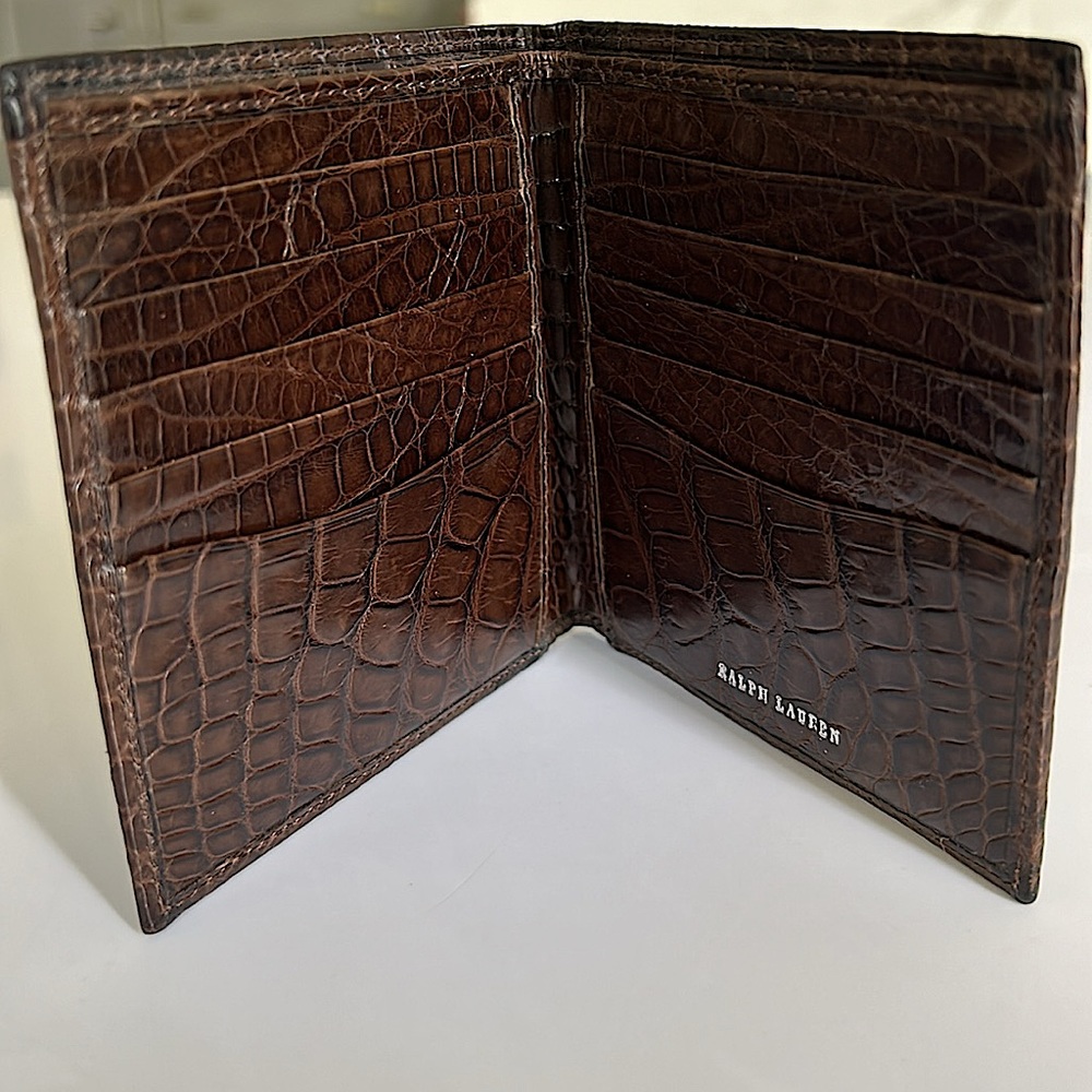 Authentic RALPH LAUREN Purple Label Alligator Wallet. - Picture 2 of 7